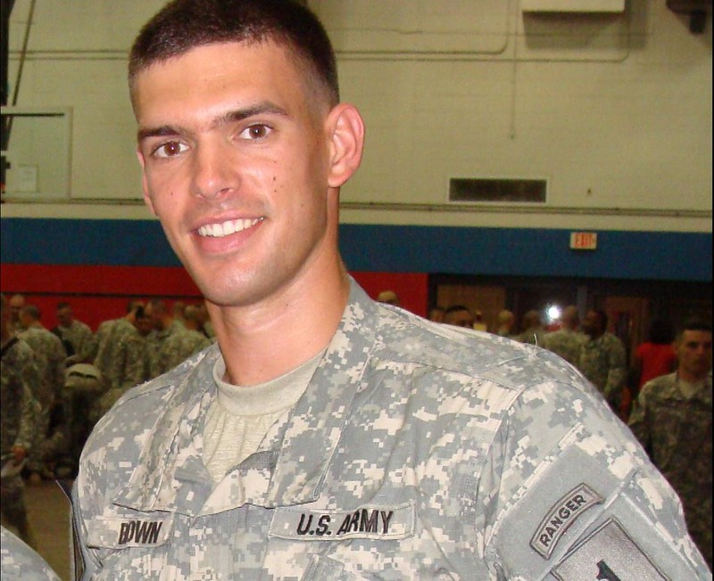 Lieutenant Sam Brown in uniform before deployment